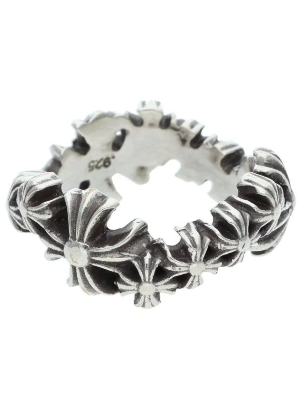 Chrome Hearts Plus Wave Silver Ring